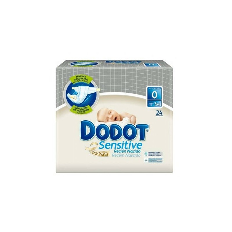 Comprar dodot sensitive r. nacido t0 ( 1-3 kg) 24 uds a precio online