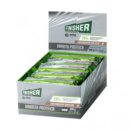 Comprar finisher barritas energéticas chocolate con leche y pepitas de chocolate negro 20 unidades