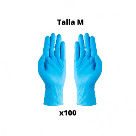 Comprar guantes nitrilo sin polvo talla m