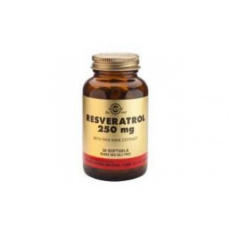 Comprar resveratrol 250mg.con extr.vino tinto 30cap.blanda