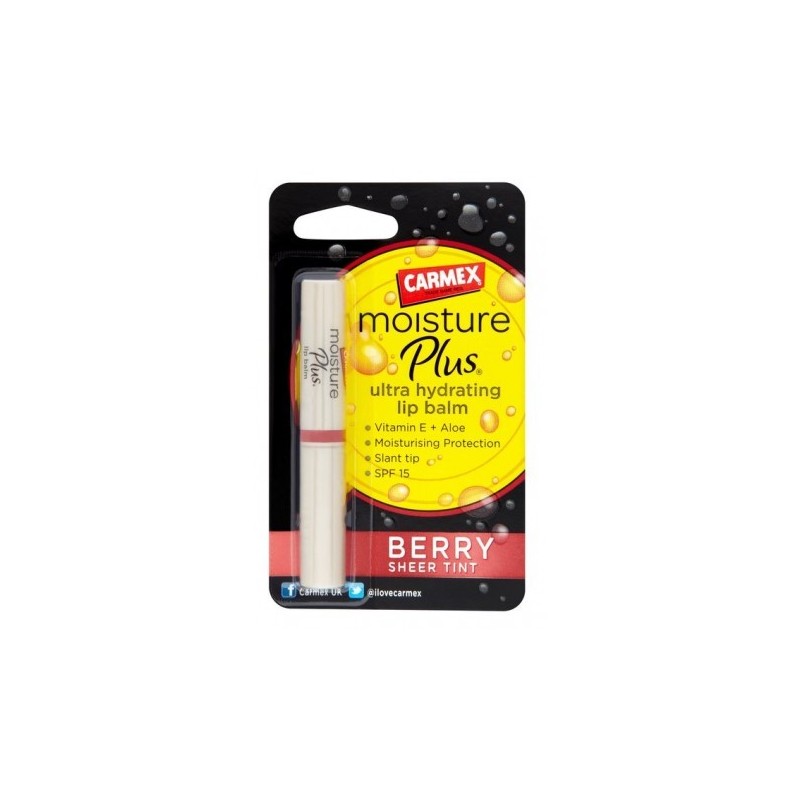 Comprar carmex moisture plus bálsamo ultra hidratante berry 2g a precio