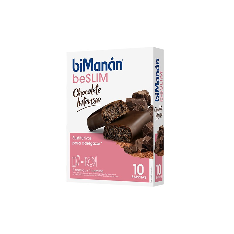 Comprar Bimanán Barritas Beslim Chocolate Intenso 10 Unidades A Precio ...