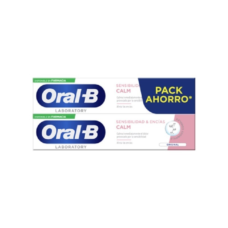 Comprar Oral B Pack Ahorro Pasta Dental Sensibilidad Encias Calm 2 X 100 Ml A Precio Online