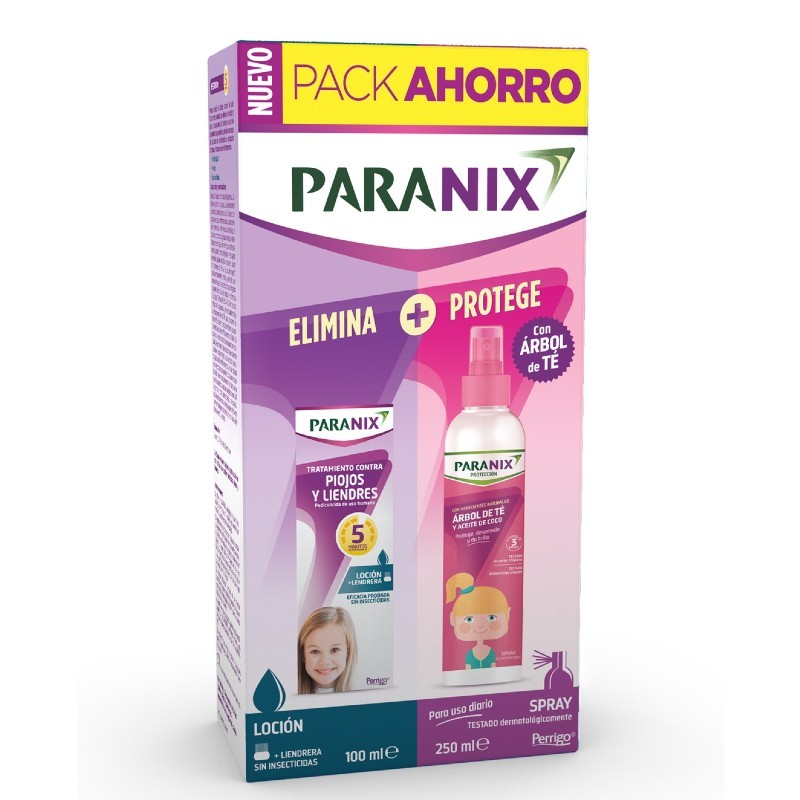 Comprar paranix pack loción 100 ml + spray árbol de té niña 250 ml
