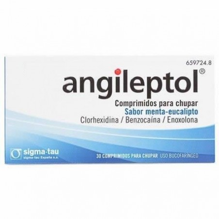 Comprar angileptol 30 comprimidos para chupar menta-eucalipto