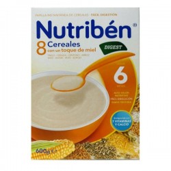 Comprar Papilla Nutriben 8 Cereales Y Miel 600 Gr - Alimento Bebés +6 meses  