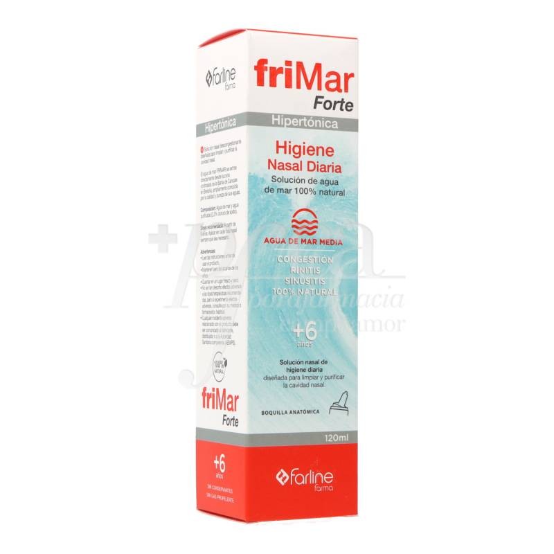 Frimar Forte Agua de Mar Hipertónica 120 mL Farline - Mi Farmacia Preferida.