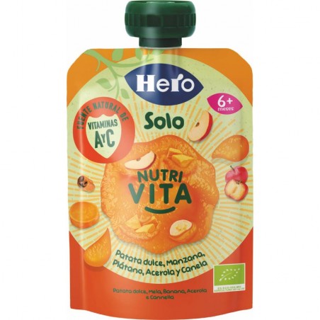 Comprar hero bolsita nutritiva patata dulce, manzana, plátano, acerola y canela 100g