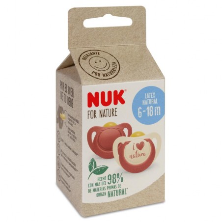 Comprar nuk chupete nature latex 6-18M 2 und