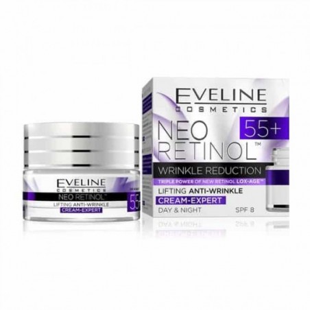 Comprar Eveline Crema De Día y Noche Anti Arrugas Neo Retinol 55+ 50 ml