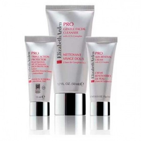 Comprar Elizabeth Arden Pro Kit Renoval Skin Protector Triple Acción 15 ml + Limpiador Facial 50 ml + Crema Renovadora 15 ml