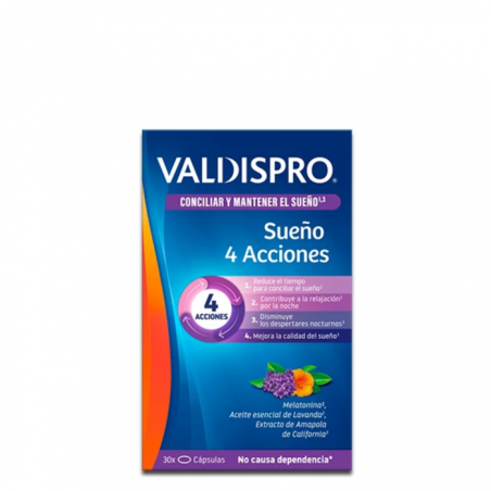 Comprar valdispro sueño 4 acciones 30 comprimidos