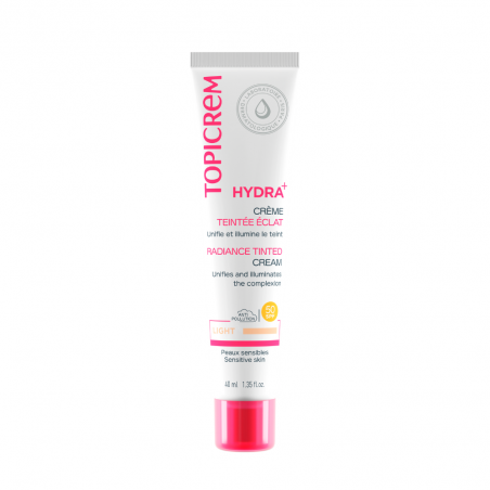 Comprar topicrem hydra+ crema tintada color claro spf50 40 ml