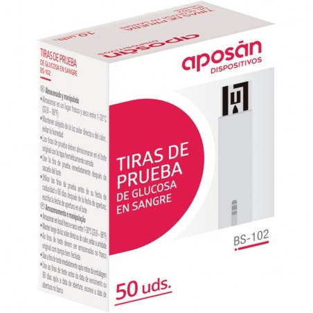 Comprar aposán tiras reactiva de glucosa 50 und