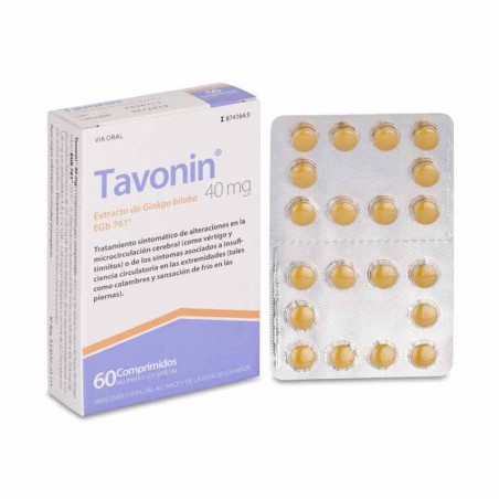 Comprar tavonin 40 mg 60 comprimidos recubiertos