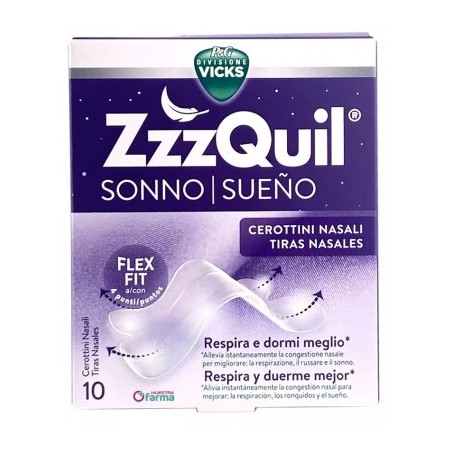 Comprar zzzquil sueño tiras nasales 10 und