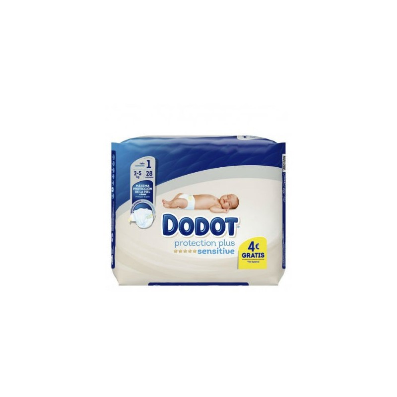 Comprar dodot sensitive r. nacido t1 ( 2-5 kg ) 28 uds a precio online