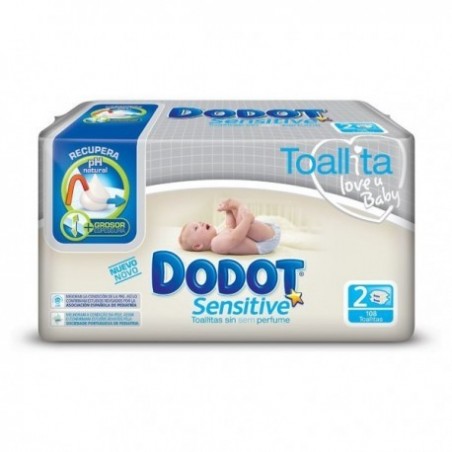 Comprar DODOT Pacote SENSITIVE WIPES 2x54 POUCHES