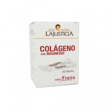 Comprar ANA M. LA JUSTICIA  COLÁGENO CON MAGNESIO FRESA 20 STICKS