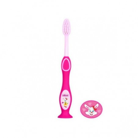 Comprar CHICCO CEPILLO DENTAL INFANTIL ROSA 3-6 AÑOS