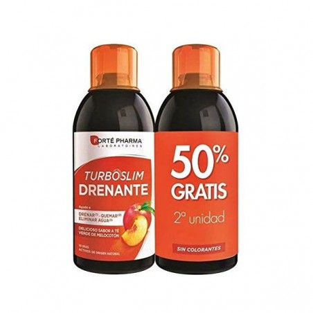 Comprar TURBOSLIM DRENANCHÁ AROMATIZADO COM PÊSSEGO 2 X 500 ML