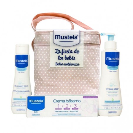 Comprar BAG MUSTELA PACOTE DE DUCHE DE BEBÉ ROSA