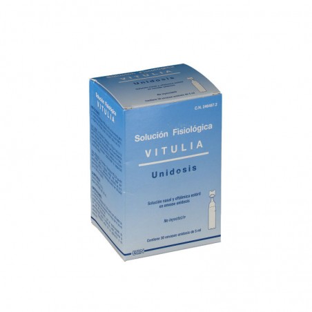 Comprar VITULIA SOLUÇÃO FISIOLÓGICA 5 ML 30 UNIDADES DE DOSE ÚNICA