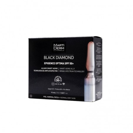 Comprar MARTIDERM EPIGENCE DIAMANTE NEGRO OPTIMA SPF50+ 10 AMPOLAS