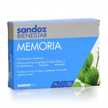 Comprar SANDOZ WELLNESS MEMÓRIA 30 CÁPSULAS