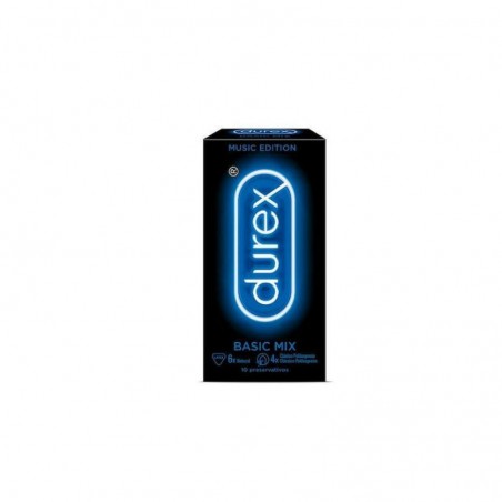 Comprar DUREX EDIÇÃO DE MÚSICA CAMISINHAS DE MISTURA BÁSICA 10 UNIDADES