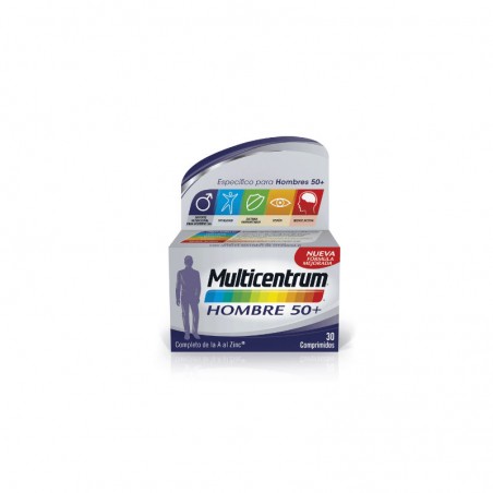 Comprar MULTICENTRUM MAN 50+ 30 COMPRIMIDOS