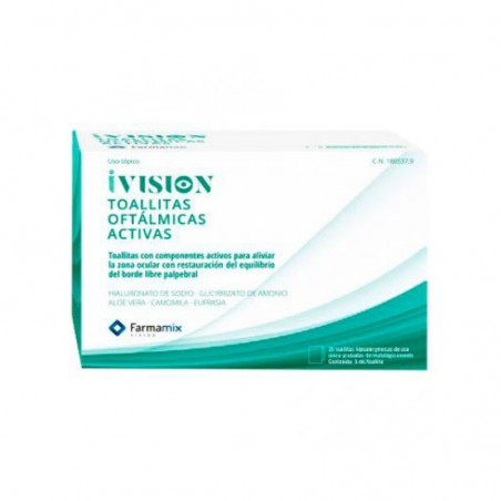 Comprar TOALHETES DE LIMPEZA ACTIVA IVISION 20 UNIDADES