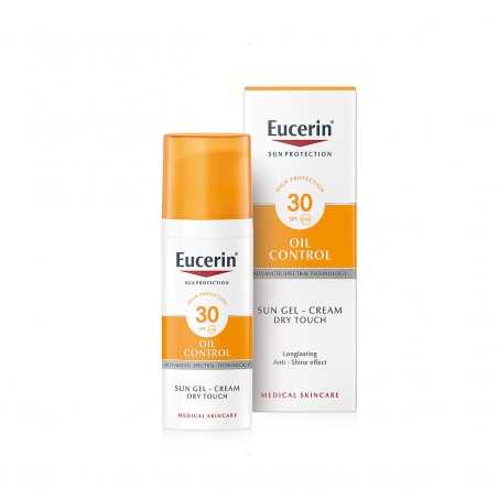 Comprar EUCERIN  ÓLEO DE GEL DE SOL CONTROL SPF 30 50ML DE TOQUE SECO