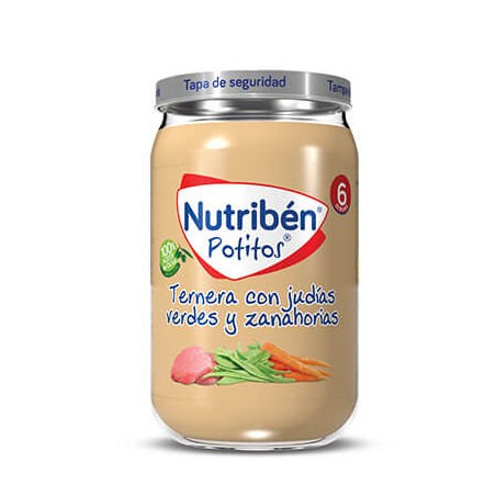 Comprar NUTRIBÉN TERNERA CON JUDÍAS VERDES Y ZANAHORIAS 235 G