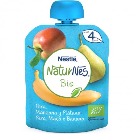 Comprar NATURNES PÊRA ORGÂNICA, MAÇÃ E BANANA SACHET 90G