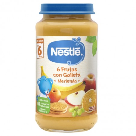 Comprar NESTLÉ FRASCO DE 6 FRUTOS COM BISCOITO 250 G