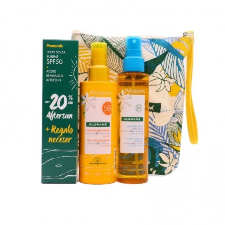 Comprar SPRAY SOLAR SPF 50 200 ML + ÓLEO PÓS-SOL 150 ML + ESTOJO DE OFERTA DE VAIDADE