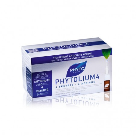 Comprar PHYTOLIUM 4 TRATAMENTO ANTI-PERDA DE CABELO PARA HOMENS 12 AMPOLAS