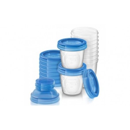 Comprar SET RECIPIENTES LECHE MATERNA 180ml 10ud SCF618/10