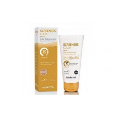 Comprar SCREENSES FLUID creme com cor SPF 50 castanho 50ml