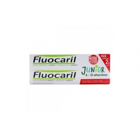 Comprar FLUOCARIL JUNIOR GEL DUPLO frutos rojos 2x75ml.