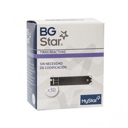 Comprar TIRAS DE TESTE DE GLICEMIA BGSTAR 50 PCS