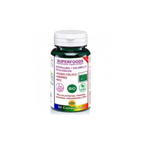 Comprar Superalimentos orgânicos SPIRULINA CHLORELLA 90comp.