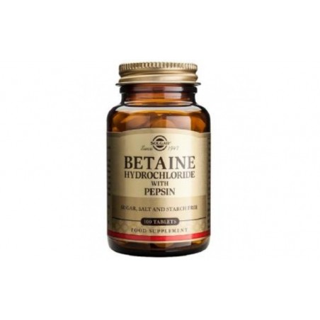 Comprar BETAINE CHLORHYDRATE com PEPSIN 100comp.