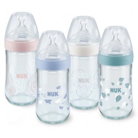 Comprar NUK GARRAFA DE VIDRO DE SILICONE NATURE SENSE 0-6M 240 ML