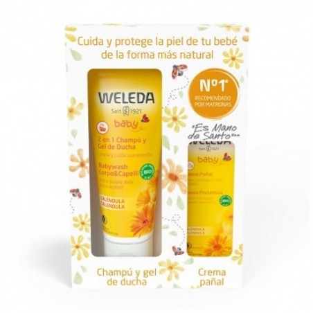 Comprar WELEDA CALÊNDULA SHAMPOO-SHOWER GEL PACK 2 EM 1 200 ML + NAPPY CREAM 30 ML