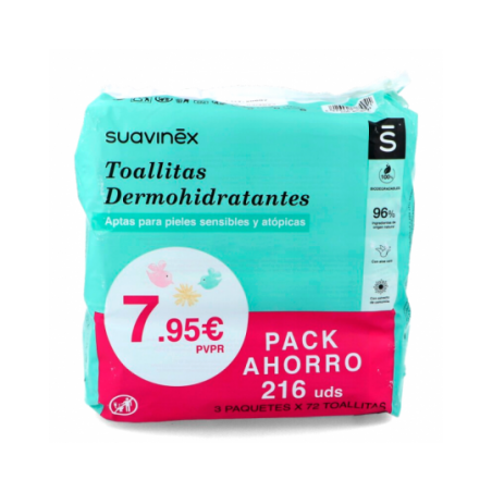 Comprar SUAVINEX TOALHETES DESUMIDIFICADORES PACK 3 X 72 UNIDADES