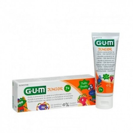 Comprar GUM PASTA DE DENTES JUNIOR TUTTI FRUTTI +7 ANOS 50ML