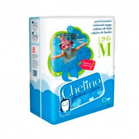 Comprar CHELINO FATO DE BANHO AMOR T/M 9-15 KG 12 PCS