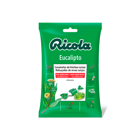 Comprar RICOLA SACO DE 70 G DE BALAS SEM AÇÚCAR DE EUCALIPTO